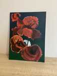Czerwone Maki Obraz 30x40 malowany farbami akrylowymi