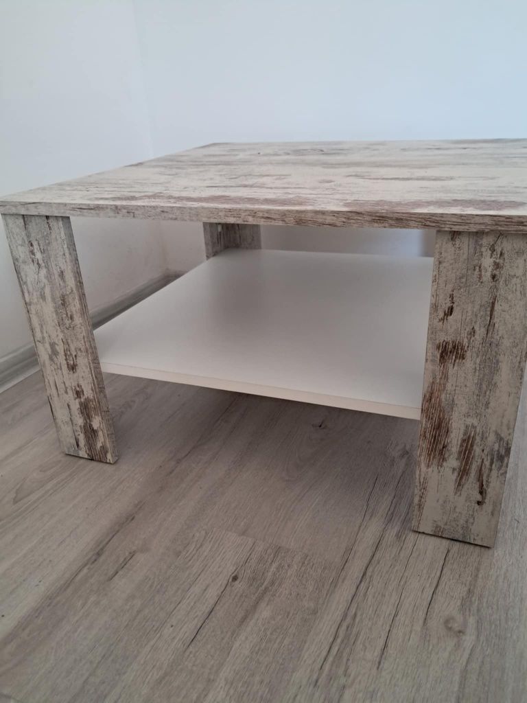 Stolik kawowy styl retro rustykalny boho