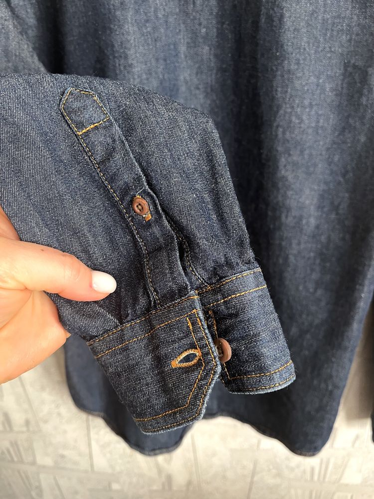 Мужская джинсовая рубашка New Look (Англия), р. S
