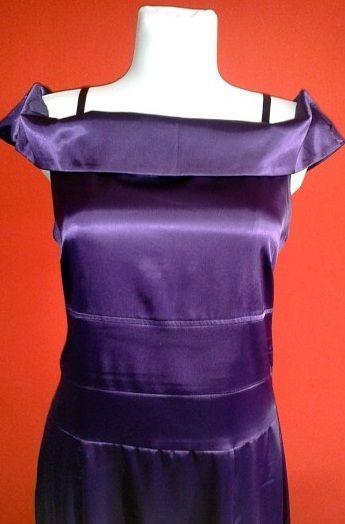 wyjściowa elegancka sukienka maxi fiolet Bonprix nowa