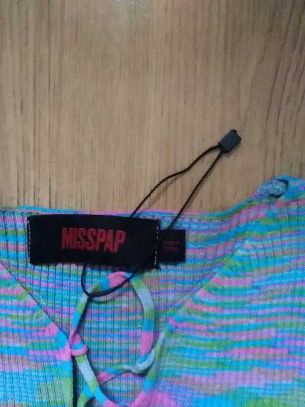 Nowa sukienka Misspap M 38 mini sznurowany dekolt wiązany