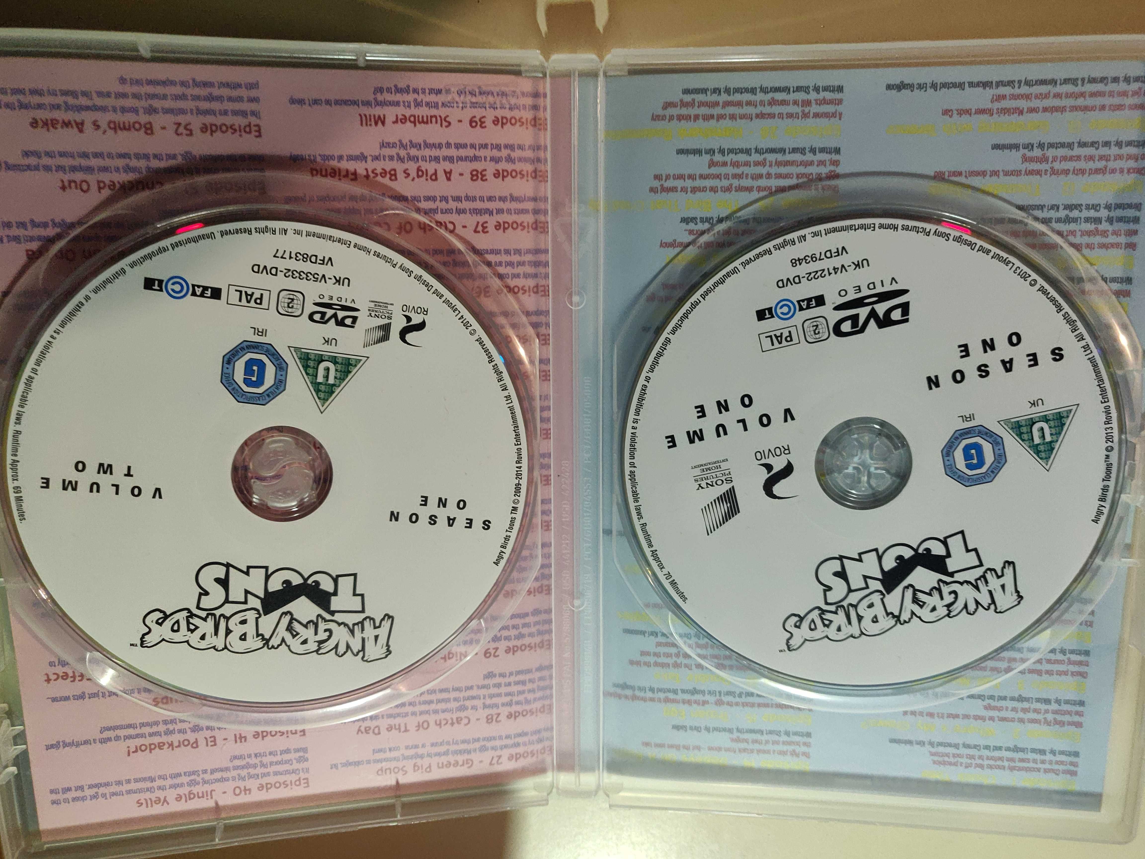 Angry birds książeczki i 2 DVD z bajkami