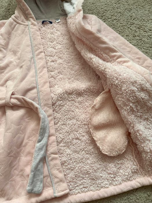 Dziecięcy szlafrok OKAIDI 8 lat/128 cm, pudrowy róż