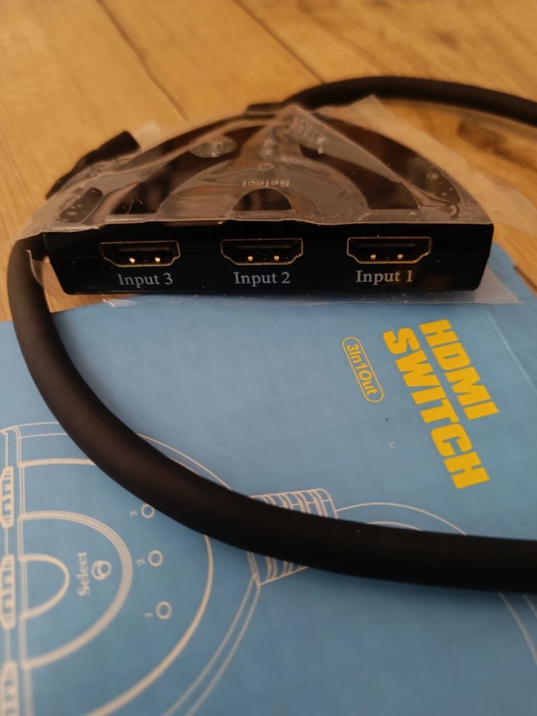 Rozgałęźnik HDMI 3x adapter HDMI rozdzielacz