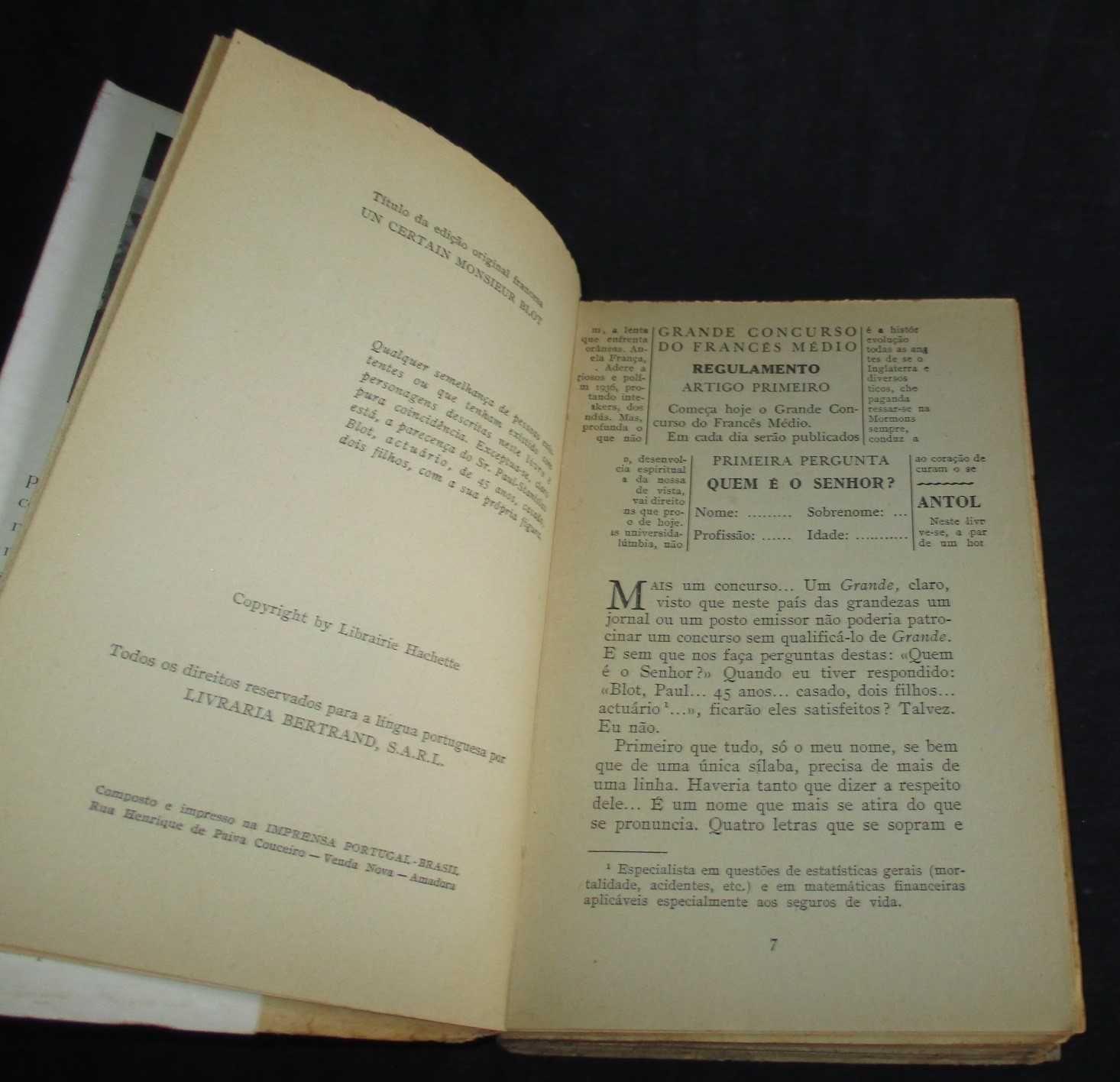 Livro Um certo Senhor Blot Pierre Daninos