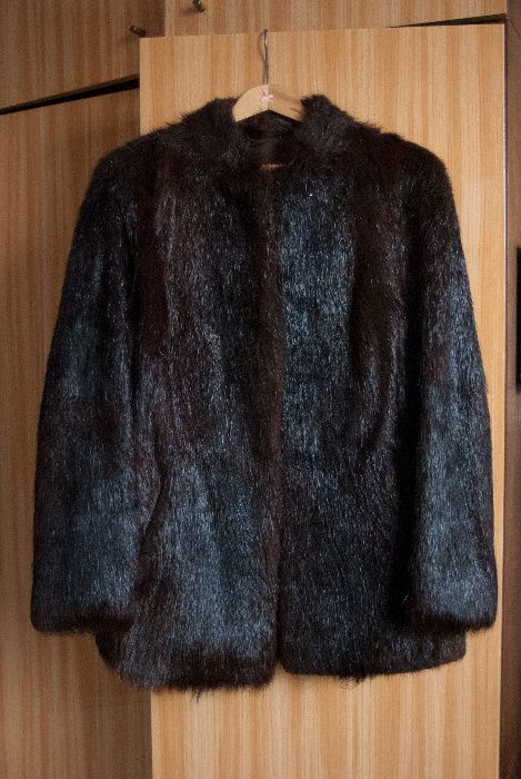 Futro z Norek Norki kurtka rozmiar ok S/M 36/38 ok 155-164cm