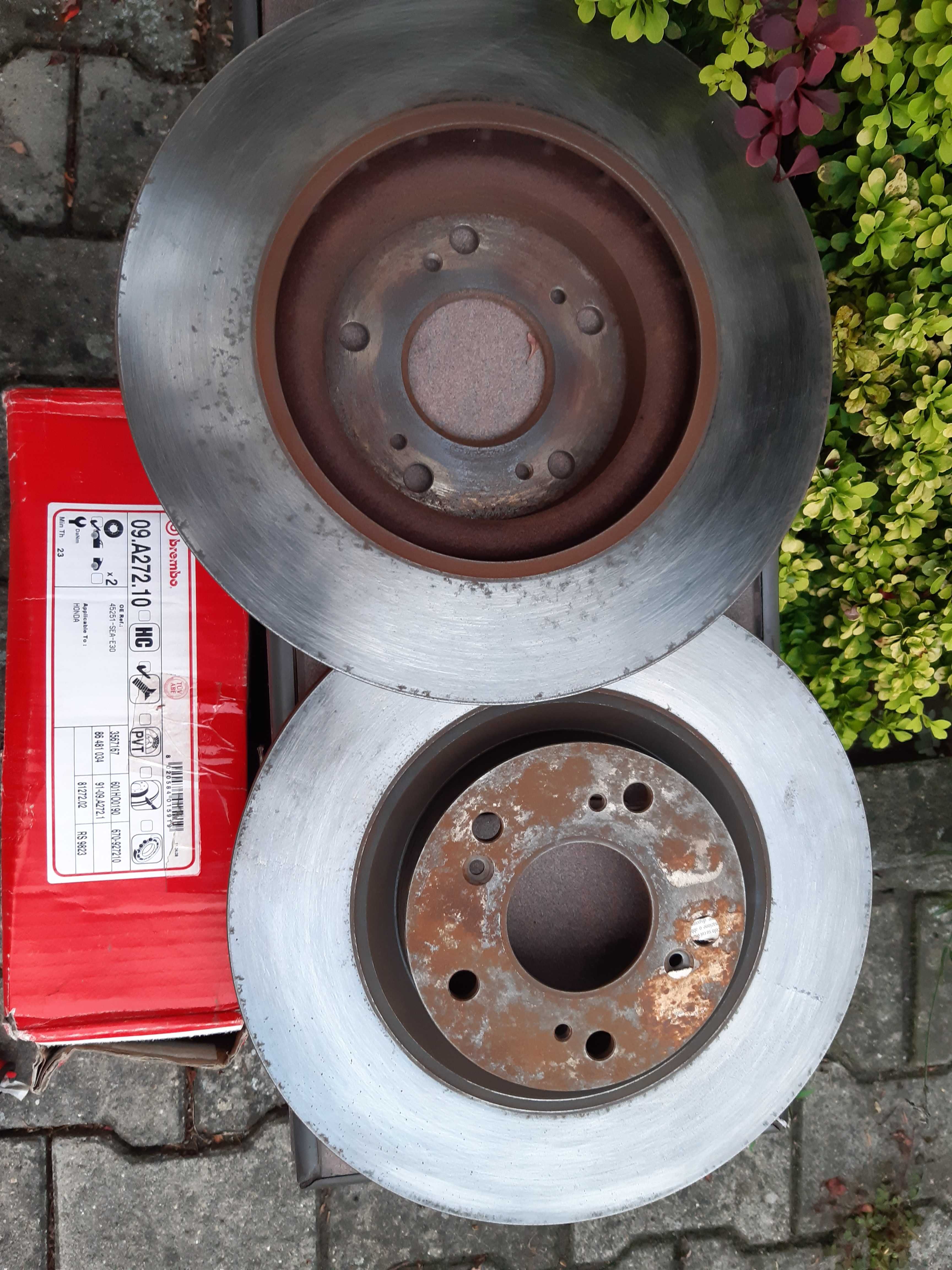 TARCZE HAMULCOWE i klocki przód HONDA CR-V II 02-06  2,2 ICTDI