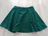 Zielona spódniczka mini S H&M