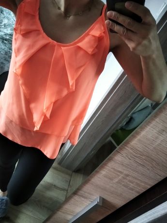 Oranż bluzeczka na ramiaczka