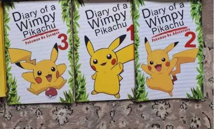 Набір книг Щоденник Пікачу англійською мовою США (нові)