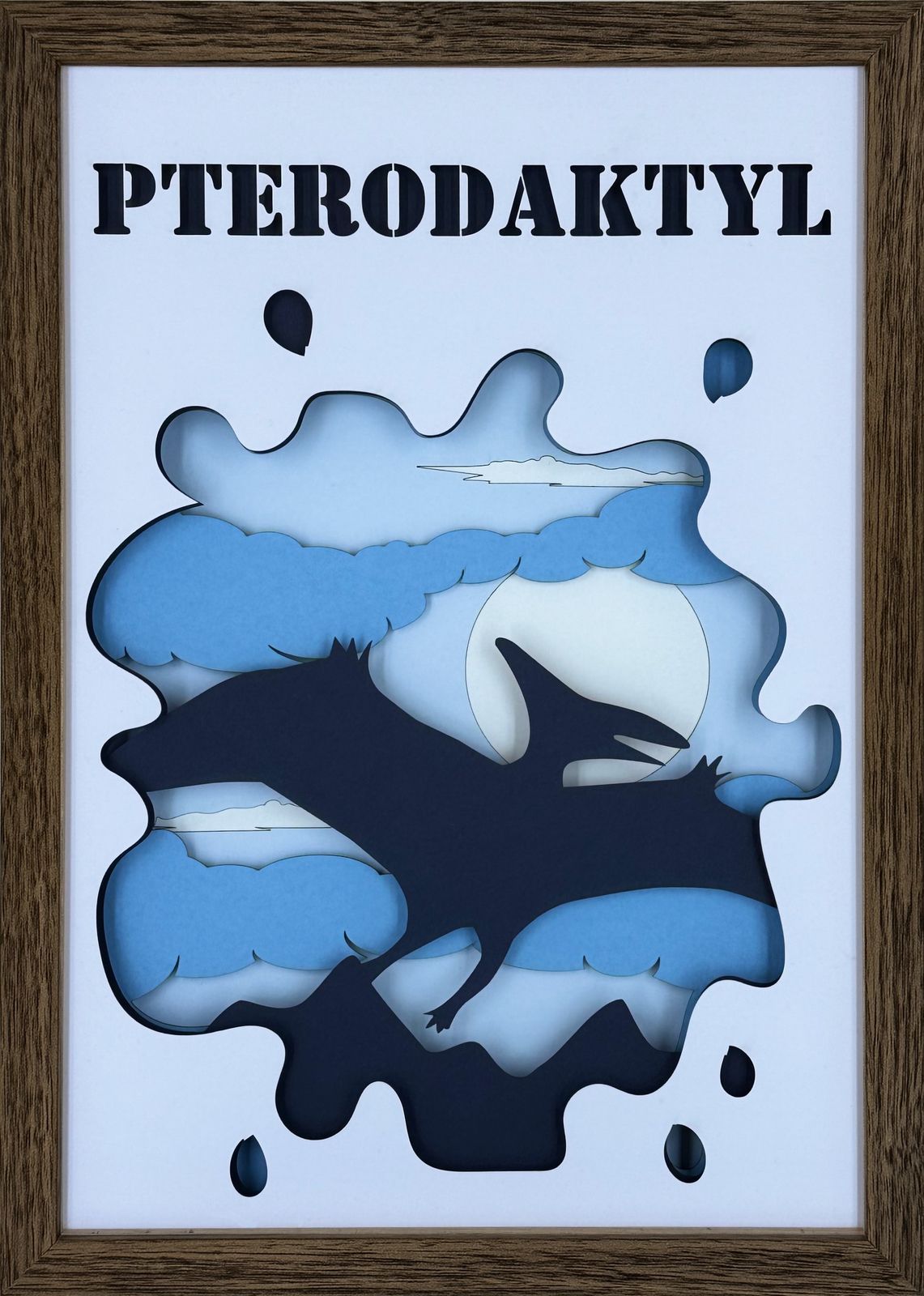 Ramka 3D Shadow Box Pterodaktyl