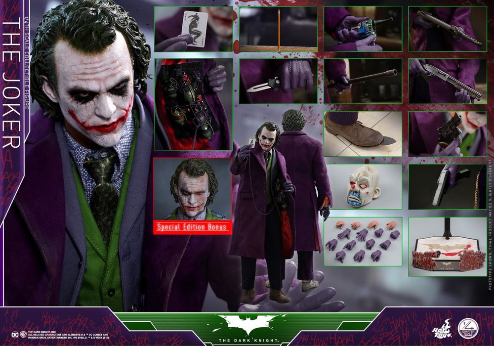 Фигурка 1/4 hot toys QS 10 THE DARK KNIGHT – THE JOKER special edition