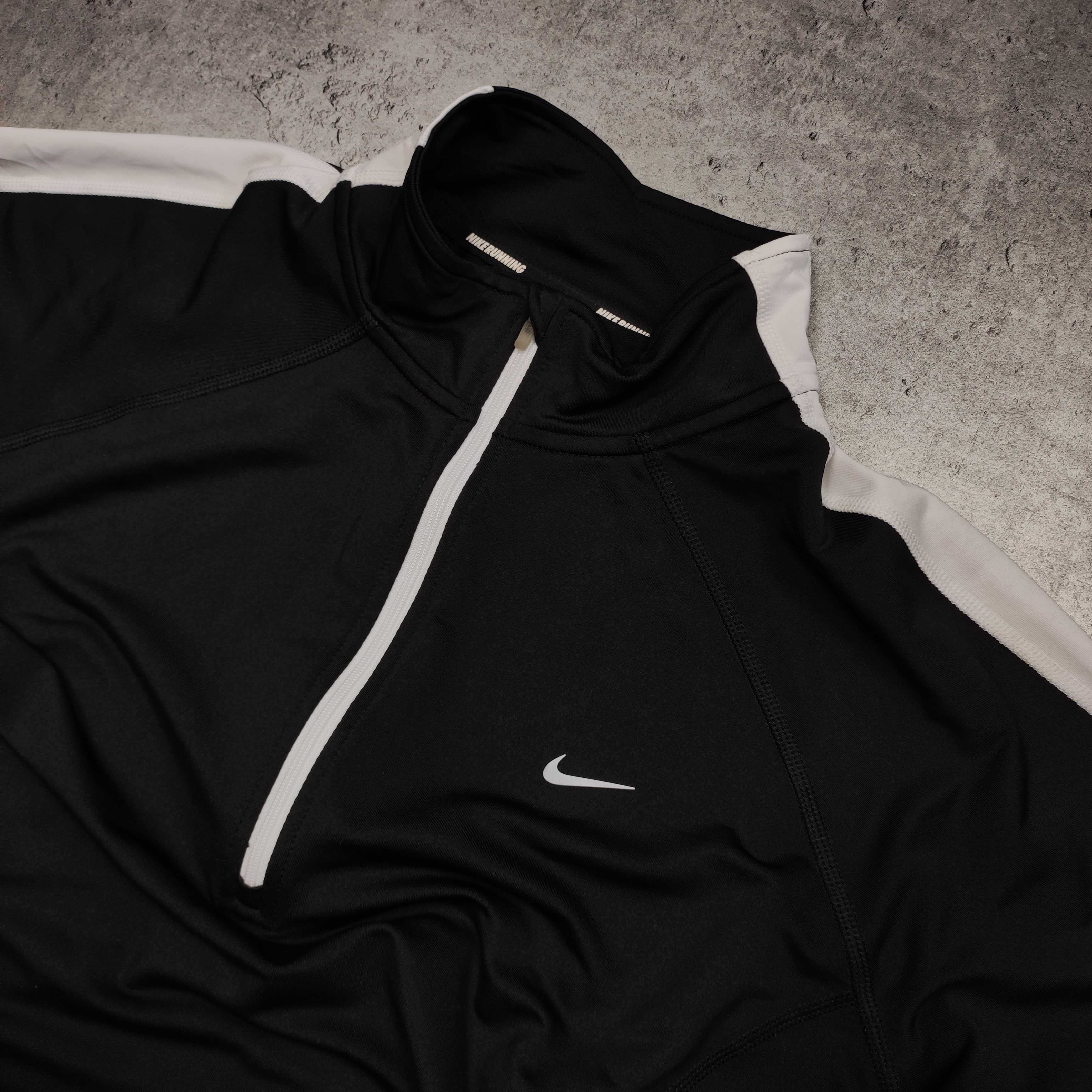 MĘSKA Bluza Biegowa Siłowania Sportowa Nike DriFit Rozpinana Wiatrówka