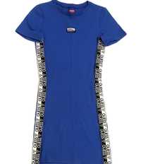 GUESS Sukienka Koszulka T-Shirt Niebieska Kobaltowa Lampasy Stretch