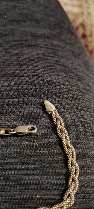 Bransoletka srebrna plecionka 18cm