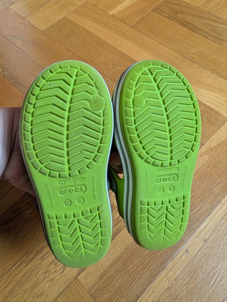 Crocs C8 zielono-szare