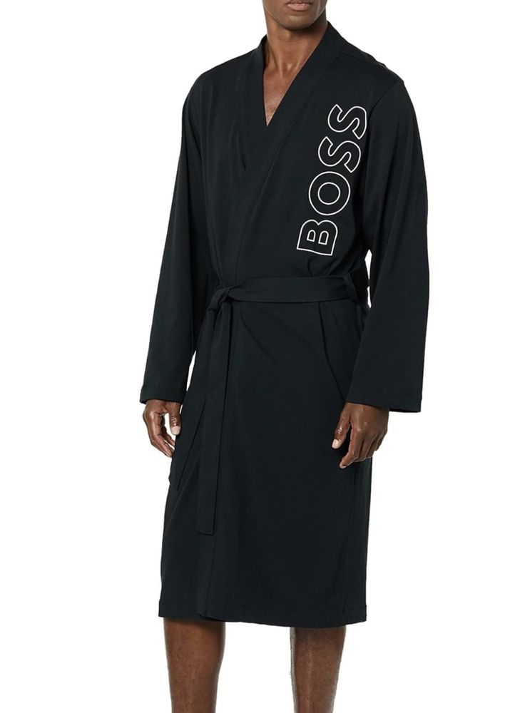 44 46 48 S M L Hugo Boss халат роба кимоно чоловічий мужской черный