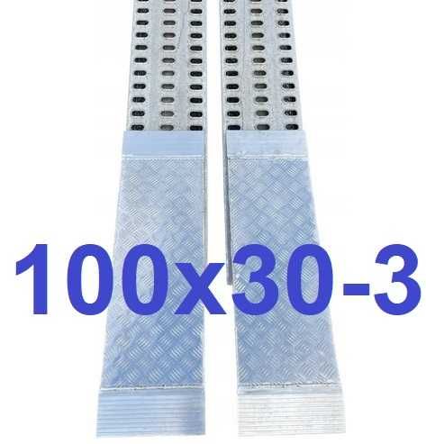 Alu Rampa Przedłużka Trap Najazd Aluminiowy 100x30-3mm