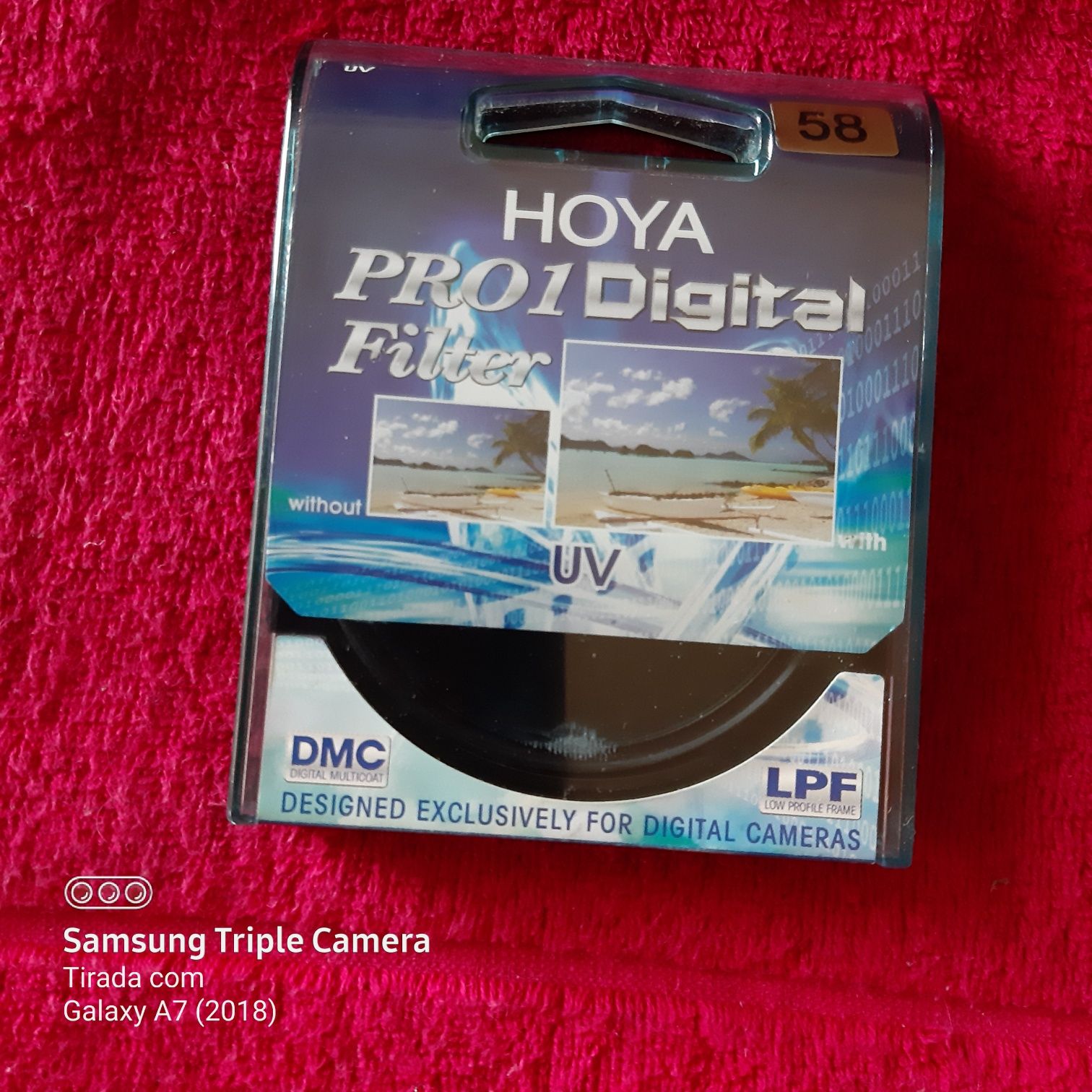 Filtro  HOYA - UV de 58mm para lente de máquina fotográfica digital