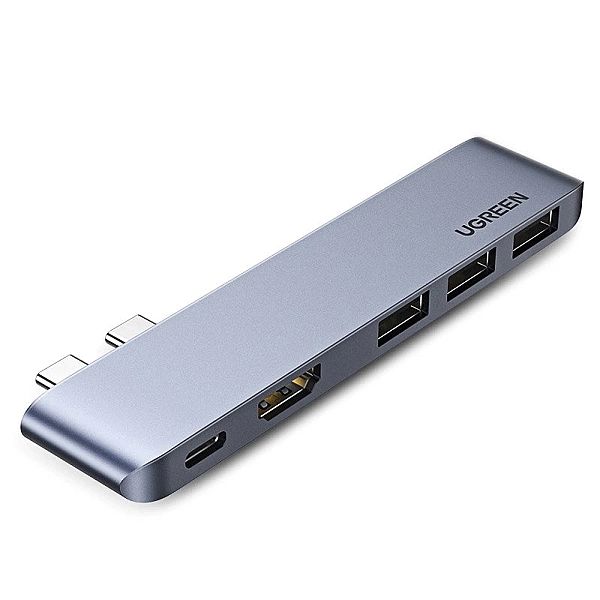 HUB Ugreen 60559/2x USB-C / USB-C PD (Thunderbolt 3, 100W, 4K 60 Hz, 1