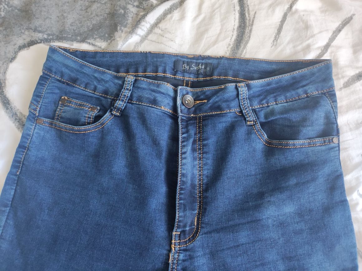 Spodnie jeansowe damskie rurki XL 42