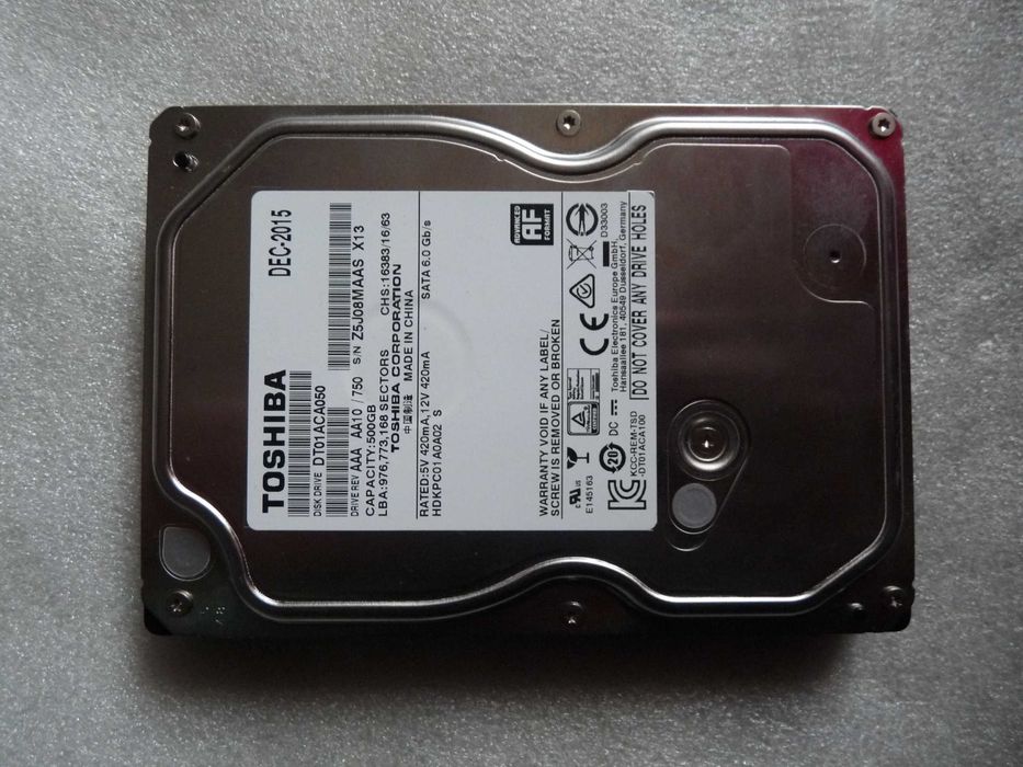 вінчестер Toshiba 500 ГБ