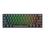 Klawiatura Mechaniczna Royal Kludge Rk61 Rgb, Brown Switch (Czarna)