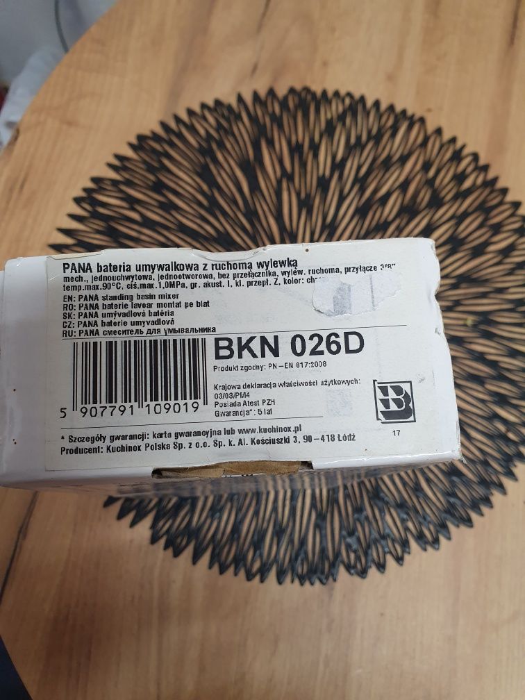 Kran,bateria łazienkowa
