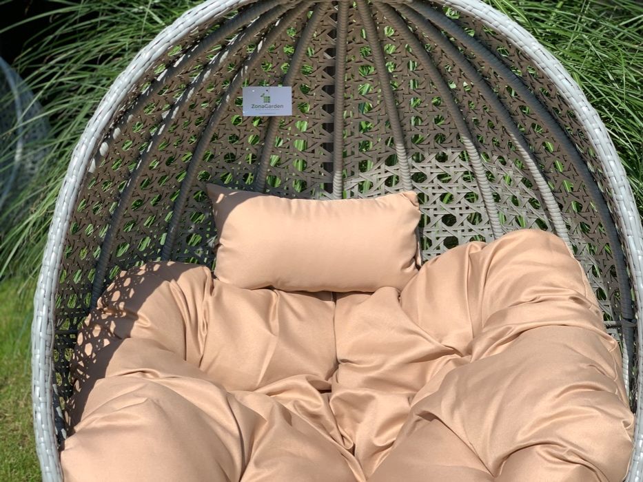 JAMAJKA XL bujak kosz kokon szary fotel wiszący taras