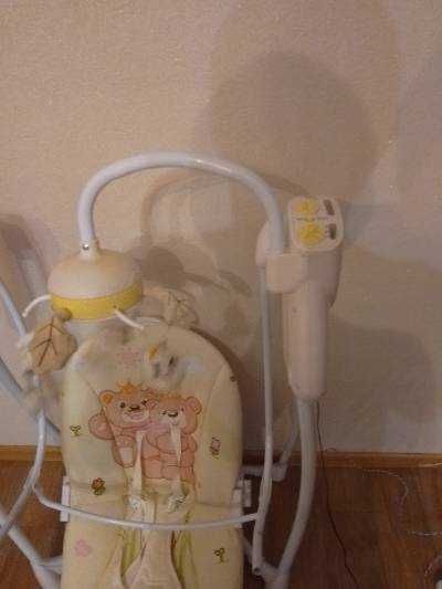 Шезлонг качеля детская Mioobaby