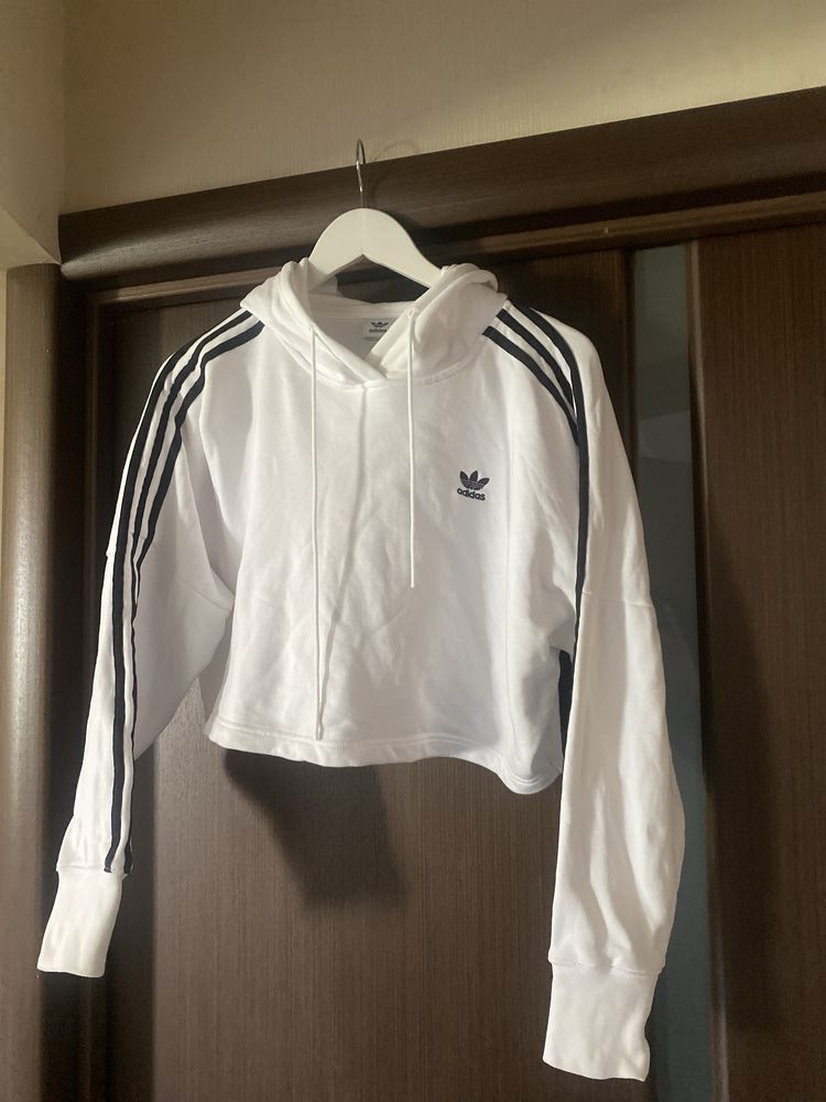 Adidas укороченная худи, m