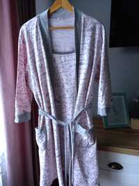 Жіночий халат та нічна сорочка, комплект