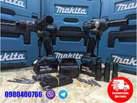 2в1 Шуруповерт Makita DHP485BL 36V Гайковерт Makita DTW500BL 36V набір