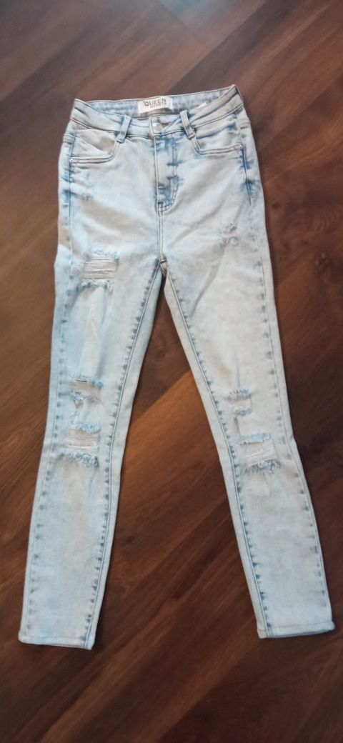 Queen Hearts spodnie jeansowe damskie xs