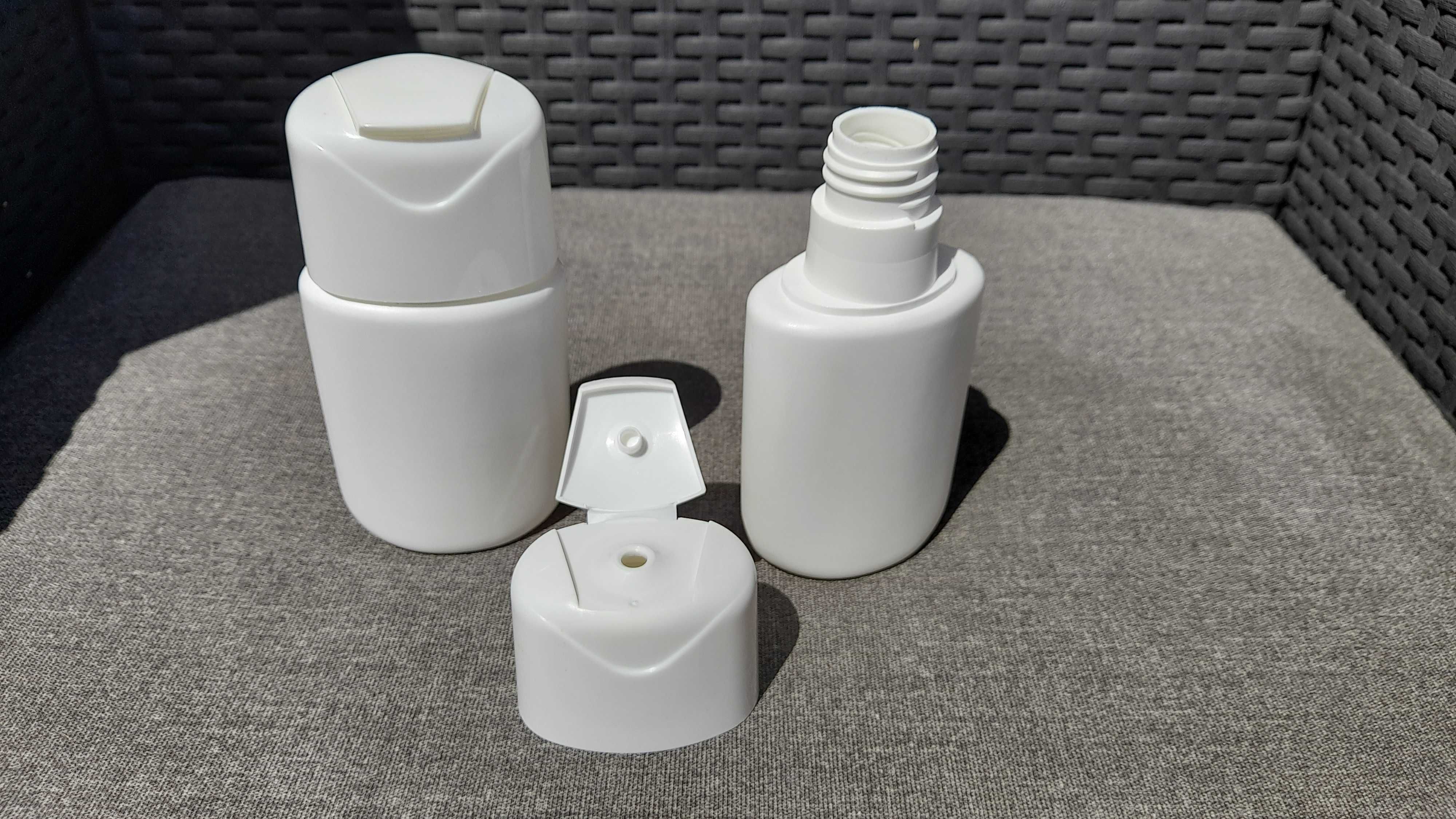 Frascos em Plástico para líquido, creme ou gel.
