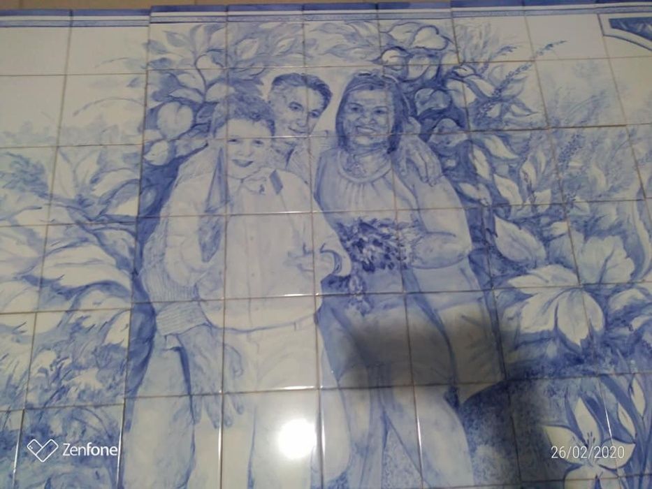 Retrato de Família em azulejo