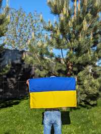 Прапор України якість габардин розмір 40*65 ціна від виробника