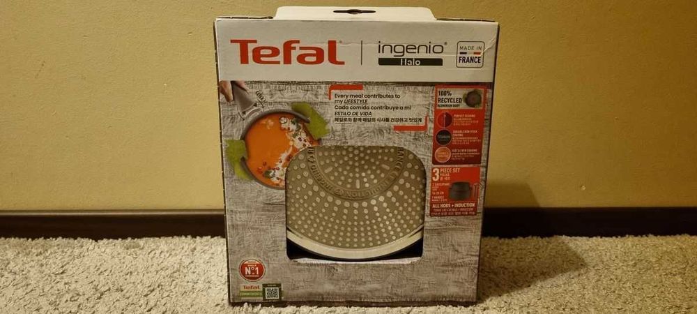 TEFAL Ingenio Halo 2x garnki rondle 16 20cm nowe
