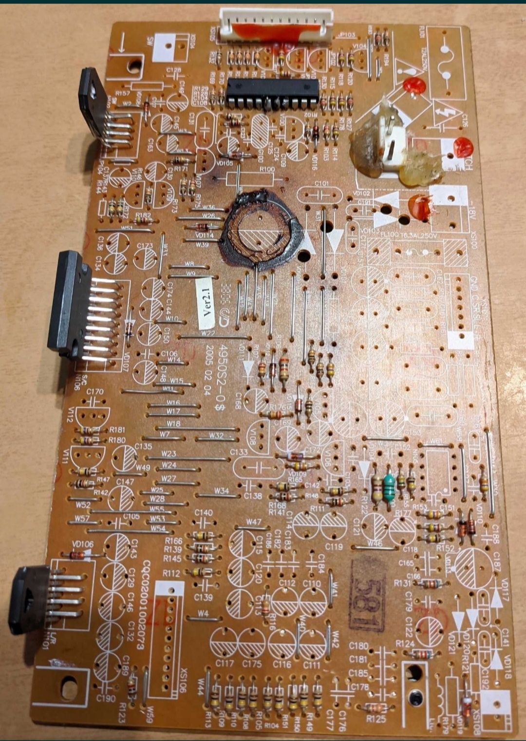 Сабвуфер ВВК 5.1 все запчасти TFA9843J, PT2322-S, F4558P-E1