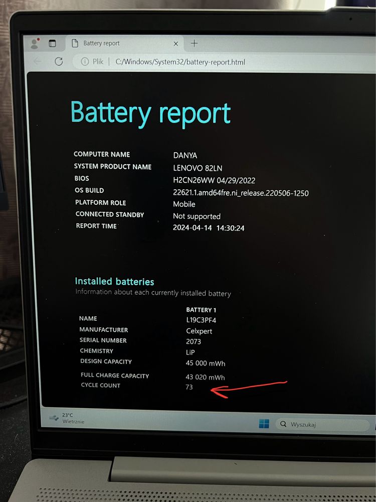 LENOVO IdeaPad 5 15ALC05 15.6” R7-5700U 16gb 512gb windows 11