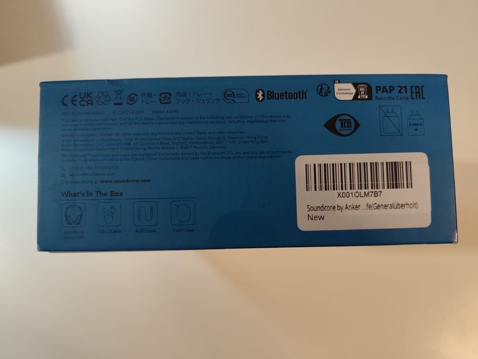 Słuchawki bezprzewodowe Soundcore Space Q45, kolor czarny