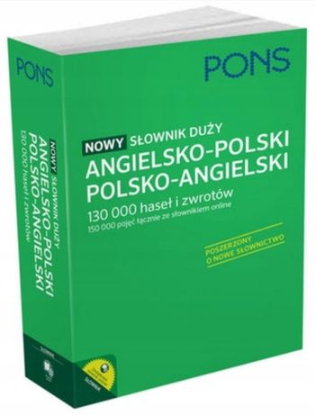 Duży słownik angielsko polski /polsko angielski wysyłka