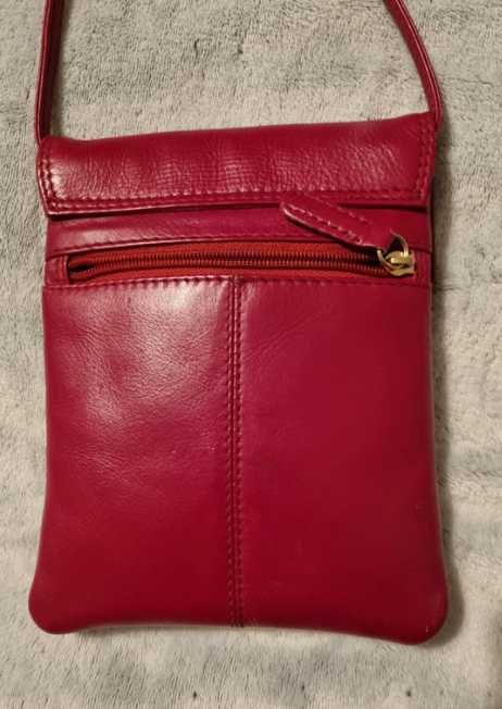 Torebka listonoszka skórzana Alpha Rear Leather 20 x16 cm