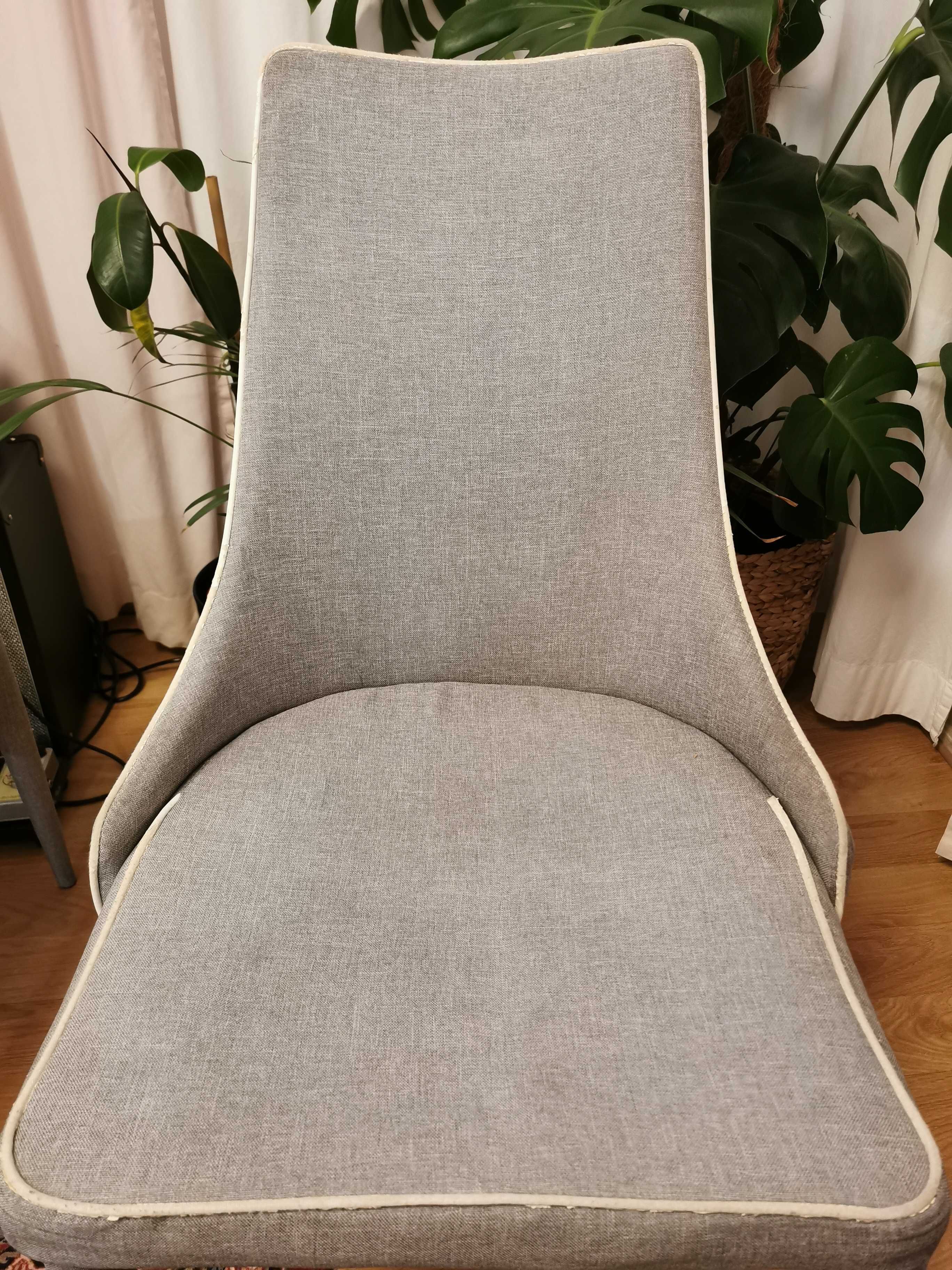 krzesła szare do salonu x 6