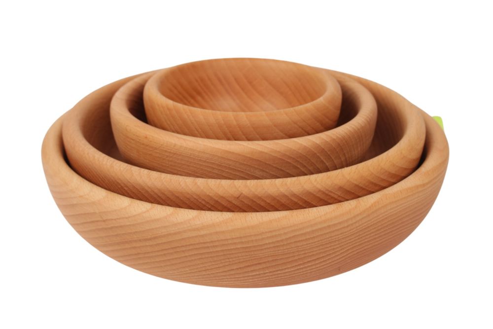Miski Drewniane Komplet 12, 16, 22, 26 Cm - Komplet Ekskluzywnych mis