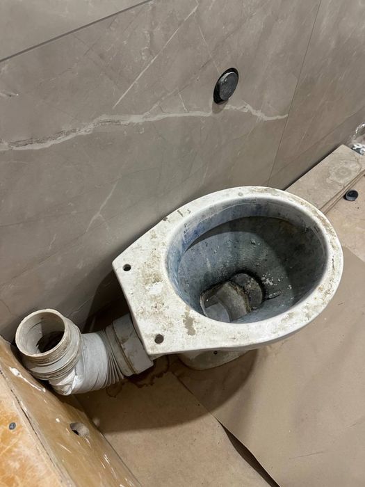 Будівельний унітаз з гофрою