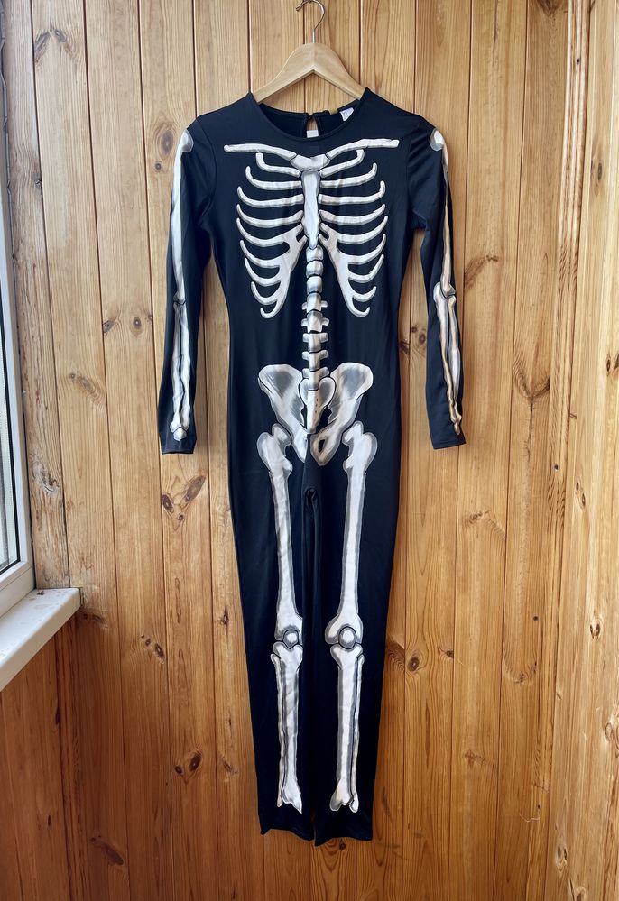 H&M новий костюм скелет карнавальний хелоуін геловін дорослий