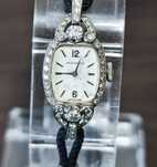 Zegarek  złoto 14k  brylanty vintage Szwajcaria