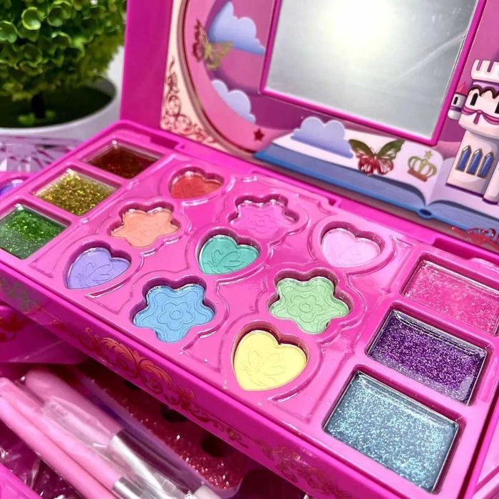 Косметика дитяча тіні лак помада в валізі Рожева (SR24021-3) Розд/Дроп