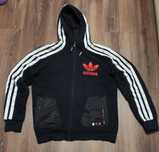 Vintage adidas original 3 stripe hoodie L